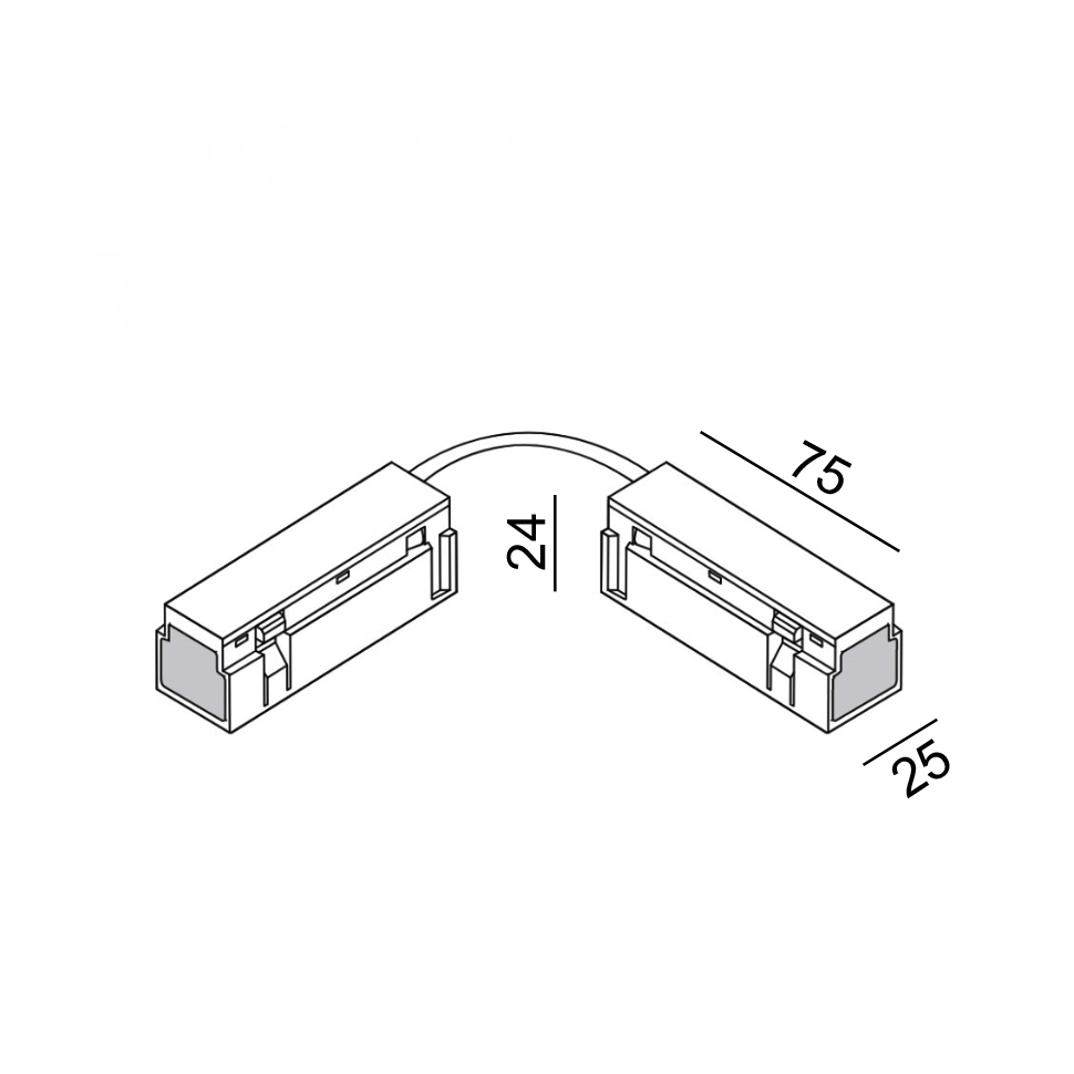 IN_LINE ELECTRICAL JOINT FLEX  connector for tack, white color - photo 2