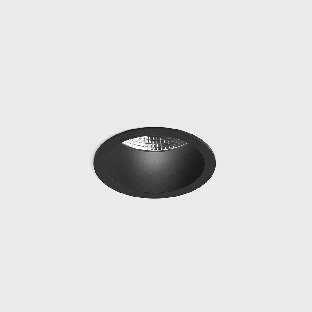 Ceiling recessed luminaire with frame TUB M TRIM, D55mm, H65mm, CREE CXB1512 LED 11W, 1210Lm, 3000K, 50°, CRI>90, 300mA, IP 44, black color