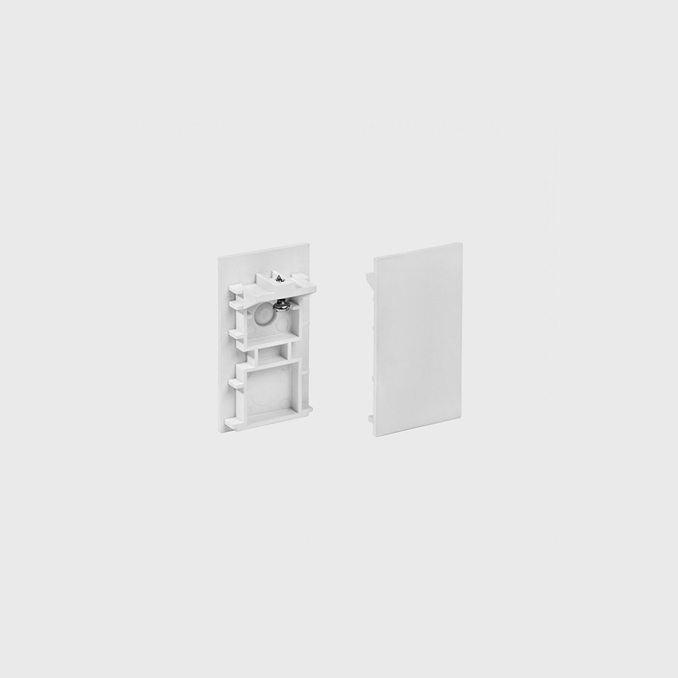 IN_LINE END CAP R/S End cap for recessed & surface, L30mm, h 54mm, IP 20, white color