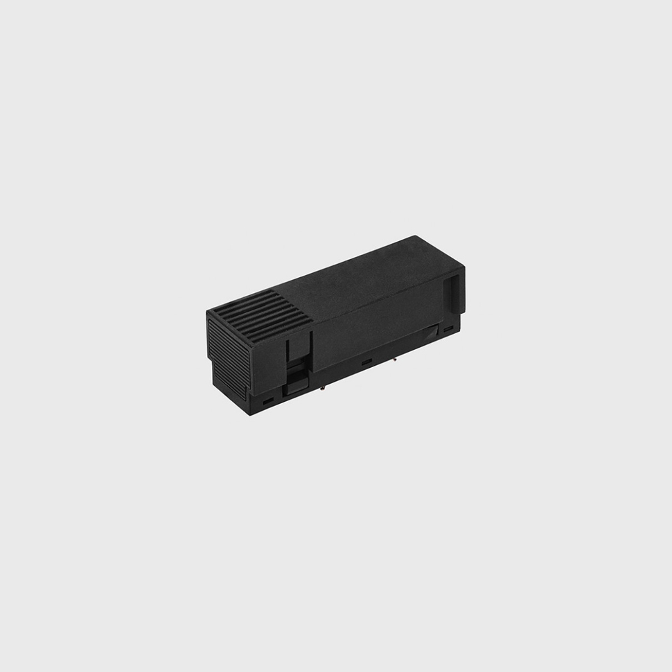 IN_LINE ELECTRICAL JOINT live end for track without cable, L75mm, w25mm, h 24mm, IP 20, black color